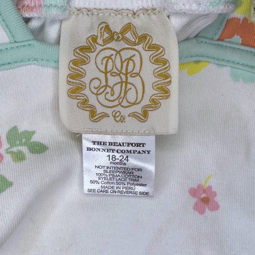 TBBC The Beaufort Bonnet Company Saylor Sunsuit Biltmore Bouquet Size 18-24M - Picture 4 of 5